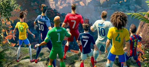 Publicidad 3D De Nike Con Los Mejores Jugadores De Fútbol