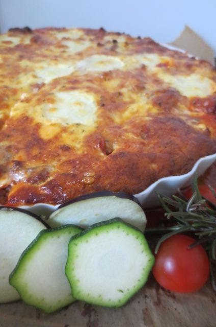 ichliebediesentag: Auberginen-Zucchini-Hackfleisch-Auflauf