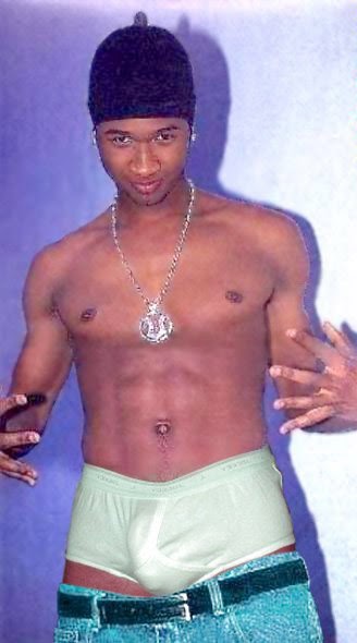 Male Celebs Nude: Usher's Huge Bulge! 