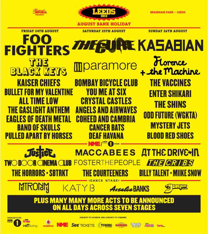 Happy Days Music Leeds Festival LineUp