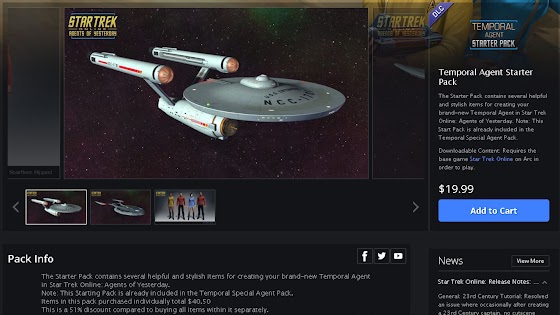 Star Trek Online Agents of Yesterday Starter Pack