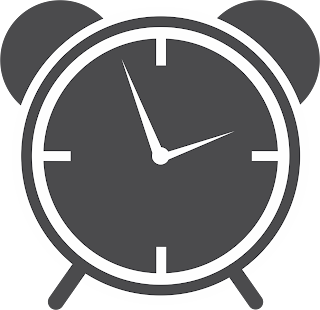 High Resolution Vector illustration of black alarm clock.
