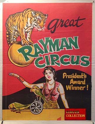 Great Rayman Circus années 1960 Collection Philippe Ros 