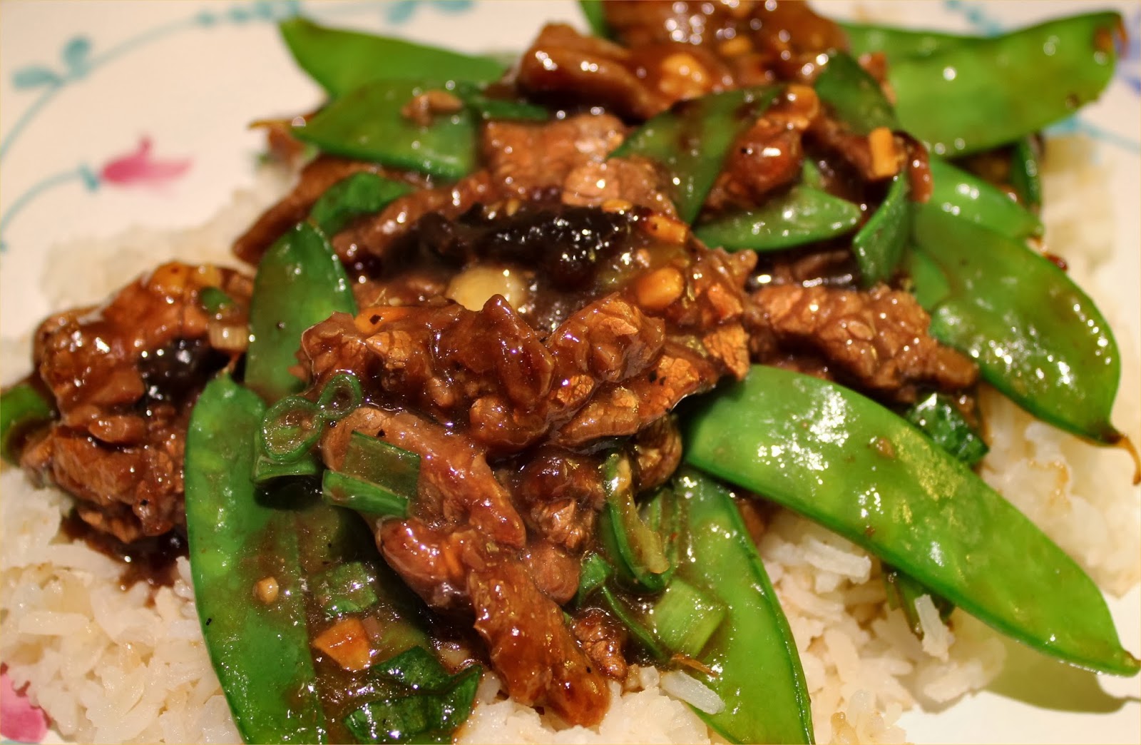 Pioneer woman beef with snow peas