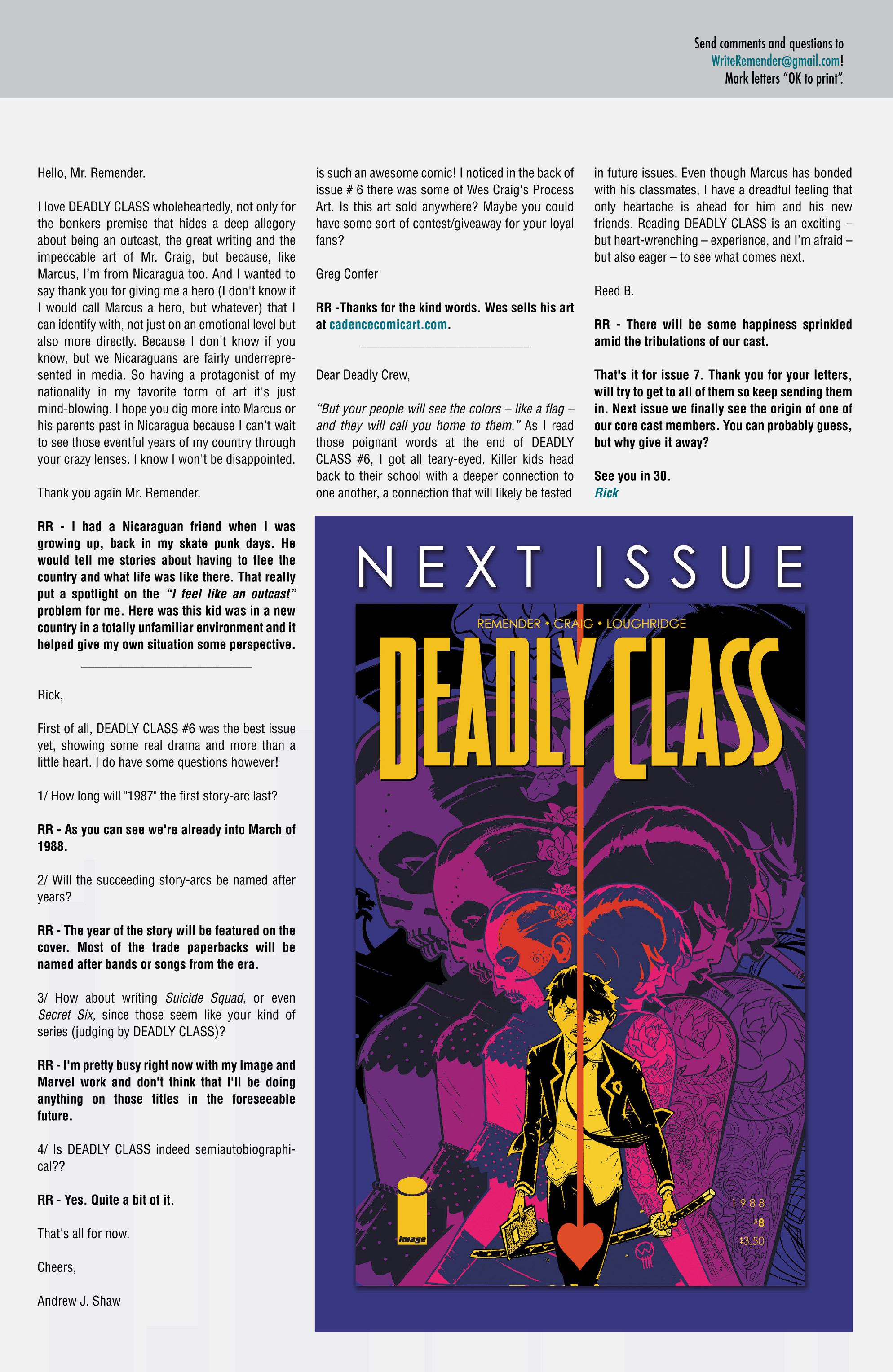 Read online Deadly Class comic -  Issue #7 - 29