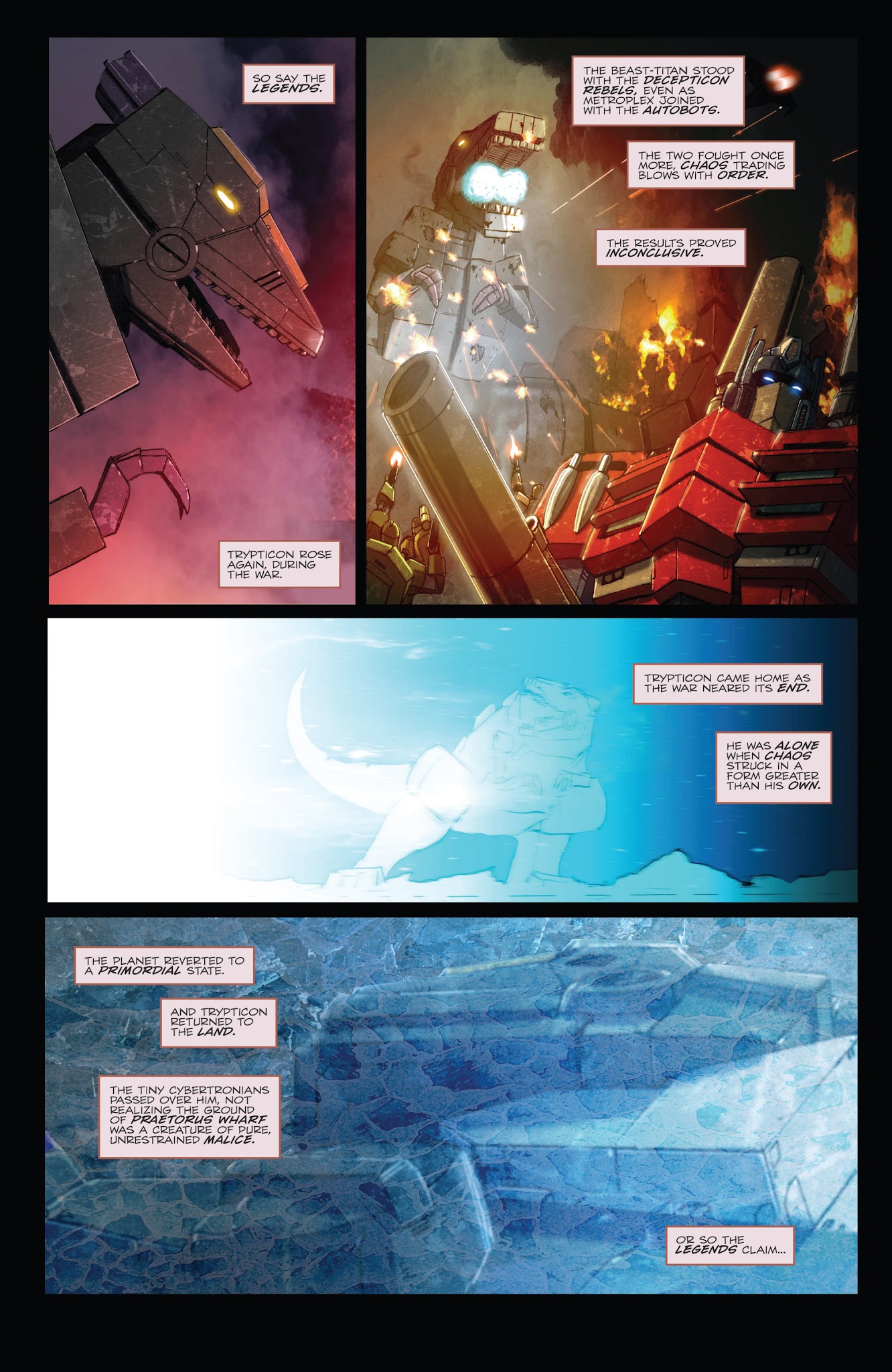 Read online The Transformers: Redemption of the Dinobots comic -  Issue # TPB - 121