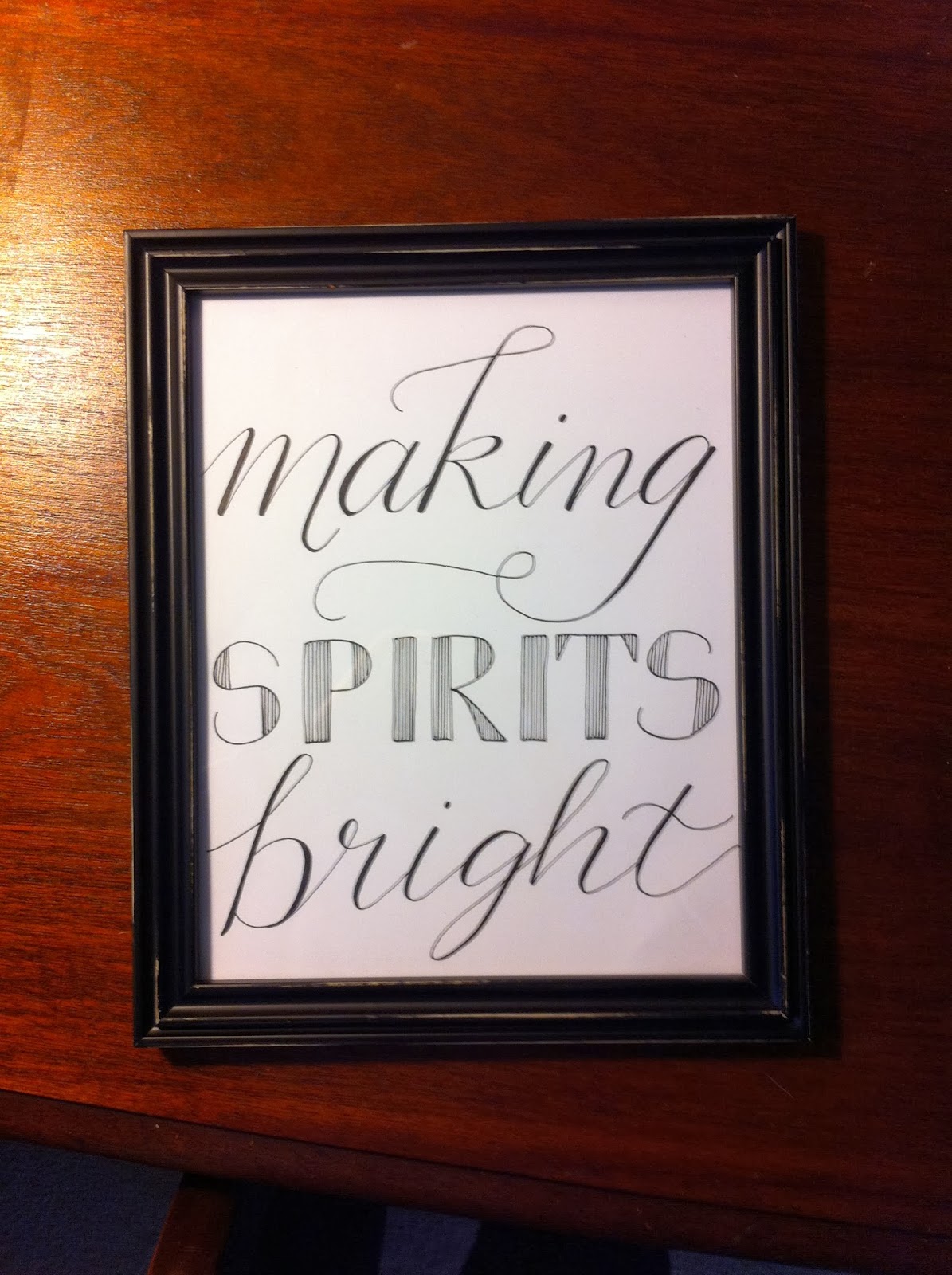 Joie de Vivre Calligraphy: Making spirits bright calligraphy