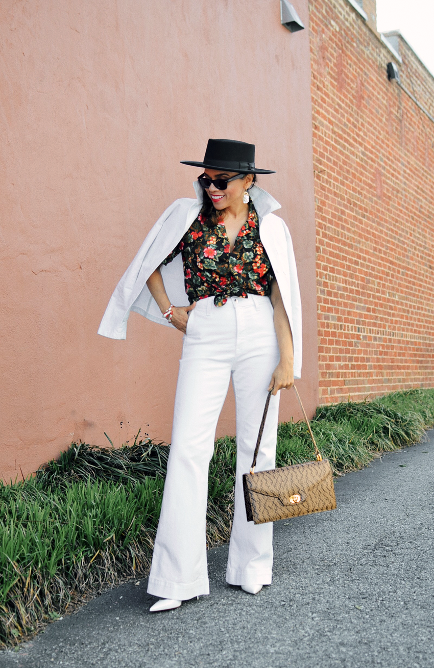 Soho Summer | White denim outfit, How to wear white jeans, Casual chic  outfit
