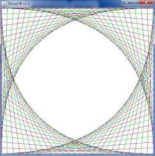 Program & Technology: Draw Lines giving parabolic effect in Java
