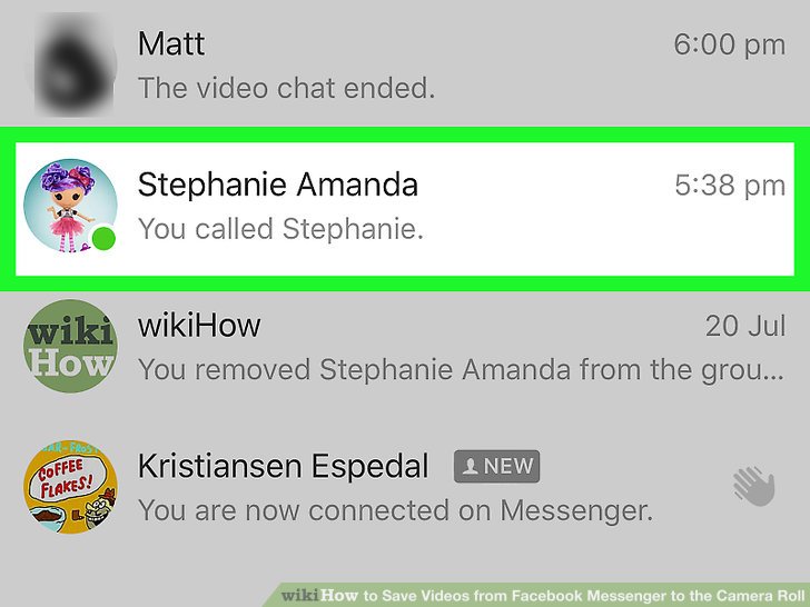 Download A Video From Facebook Messenger