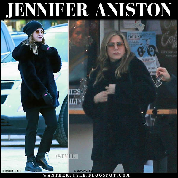 stacy keibler wyoming jennifer aniston in black fur coat and black boots in stacy keibler wyoming jennifer aniston in black fur coat and black boots in