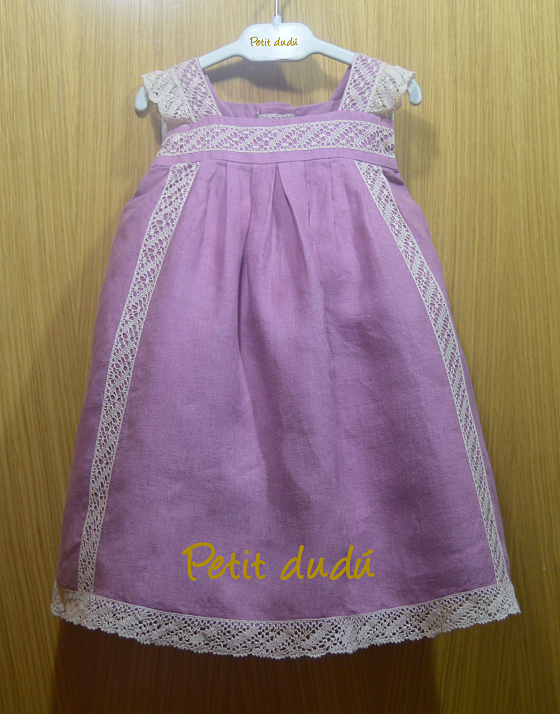 Vestidos para Niña con Encaje de Bolillos Petitdudu