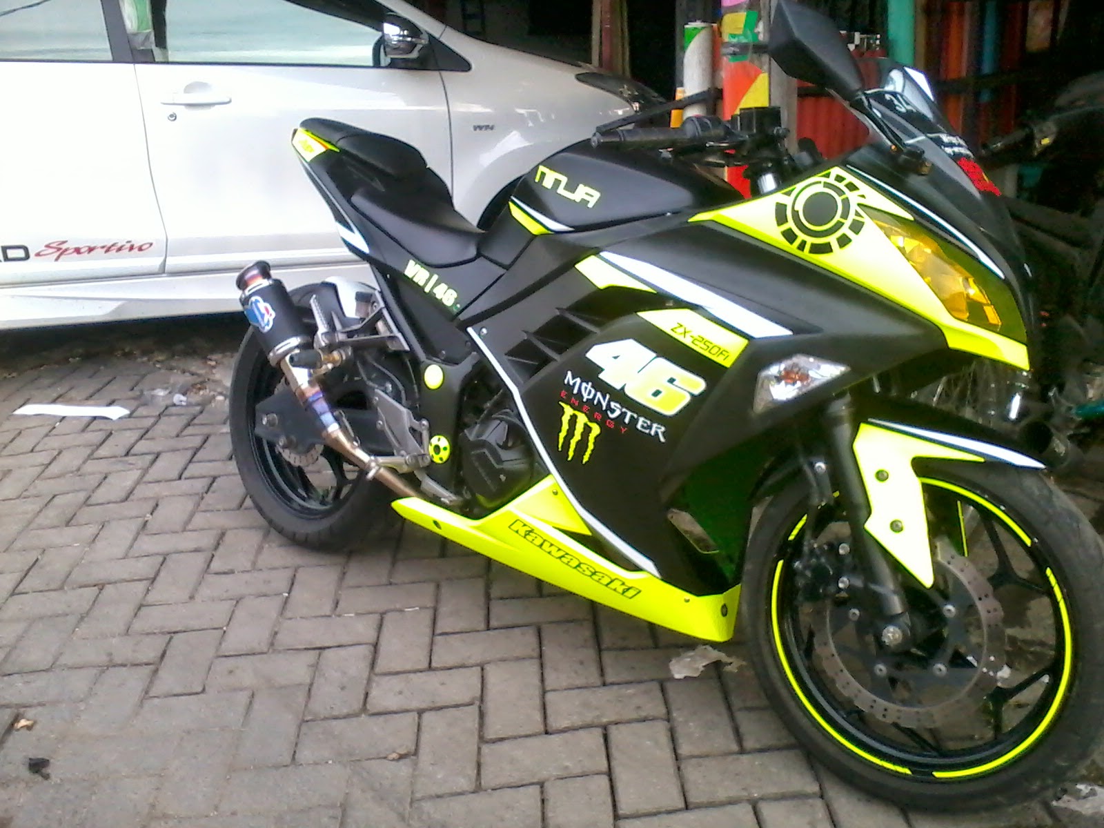 GD1 Goday Sticker - Wraps Modified: Cutting Sticker Ninja 250Fi, Black ...