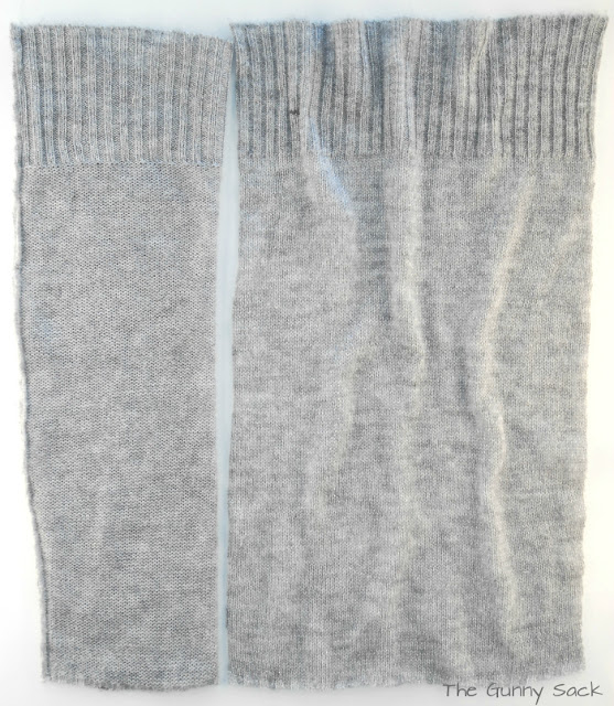 Sweater Leg Warmers Tutorial - The Gunny Sack