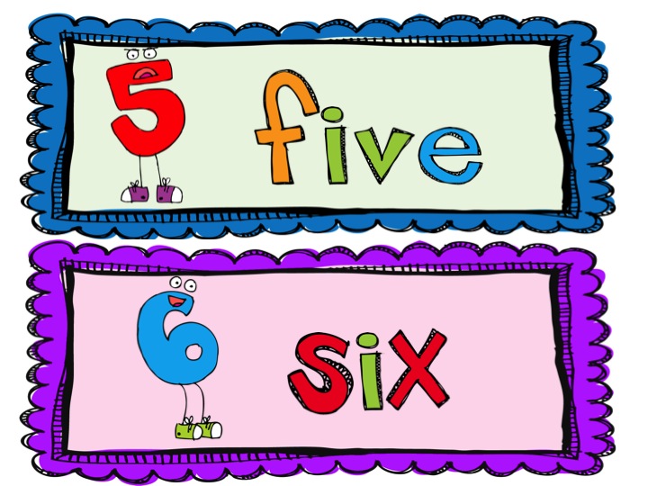word clip art numbers - photo #2