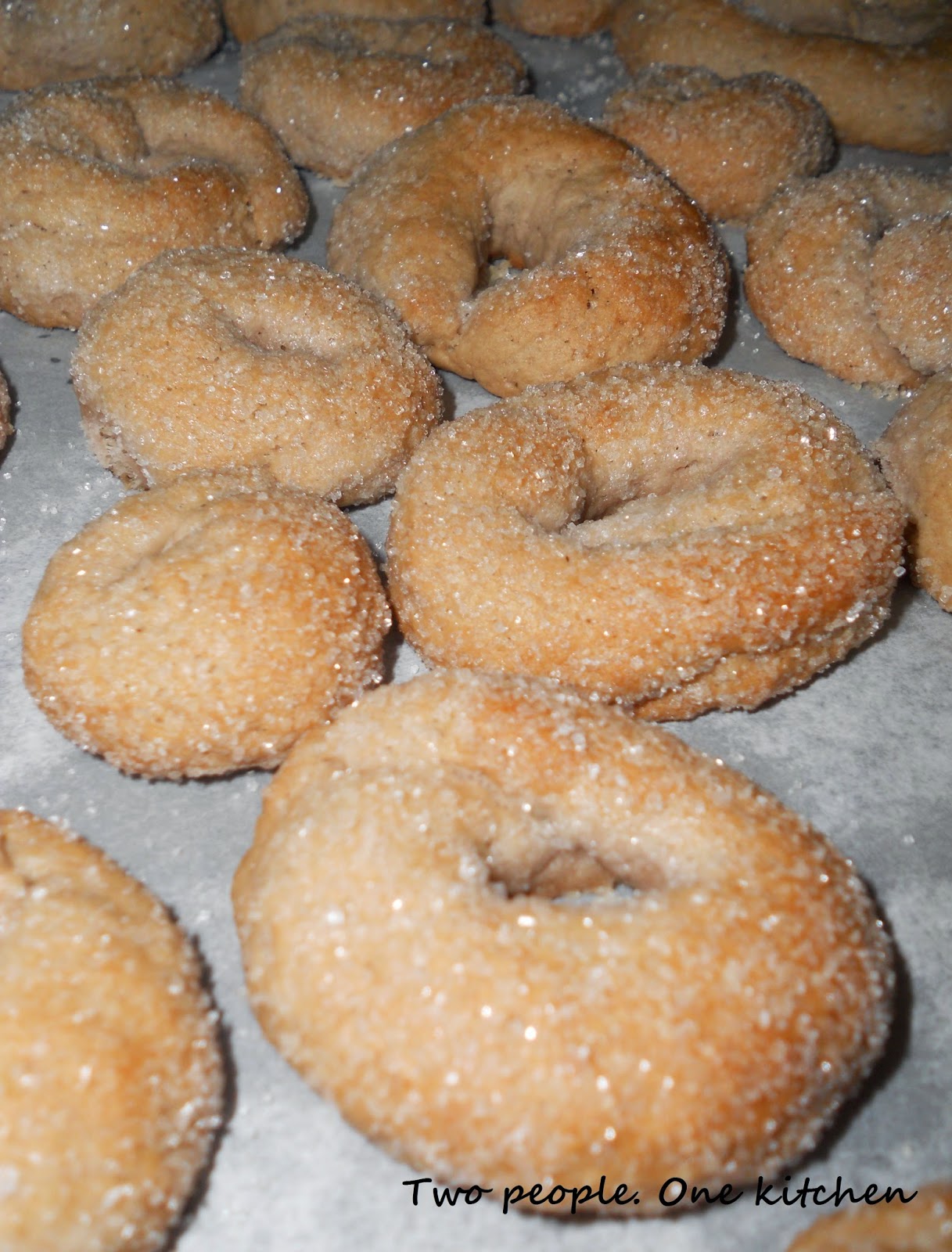 Two people. One kitchen Biscotti di vino!