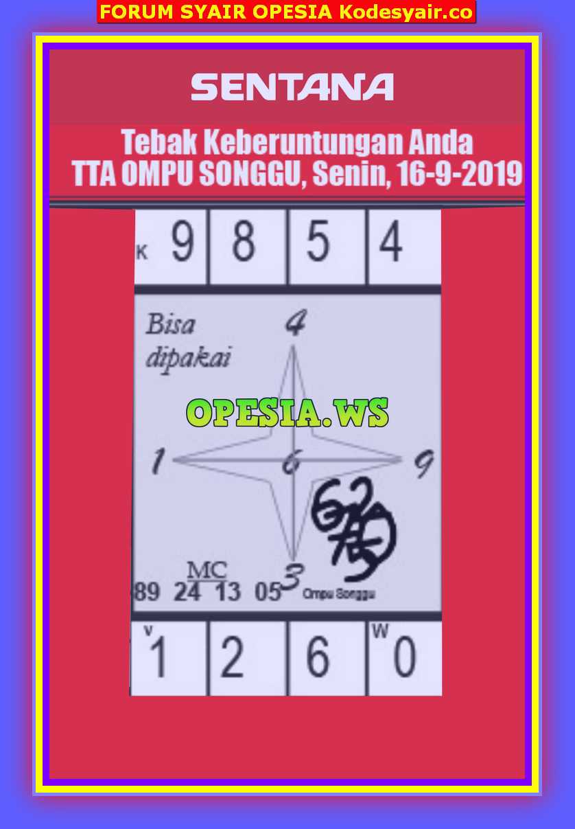 Syair Bd Singapore 2019