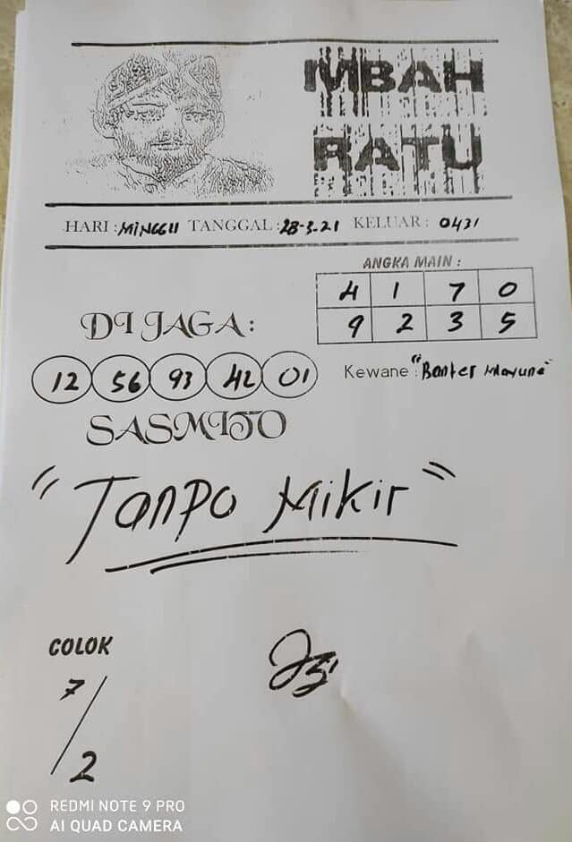 Kode Syair Hk 28 Maret 2021 Prediksi Hk Malam Ini Keraton4d