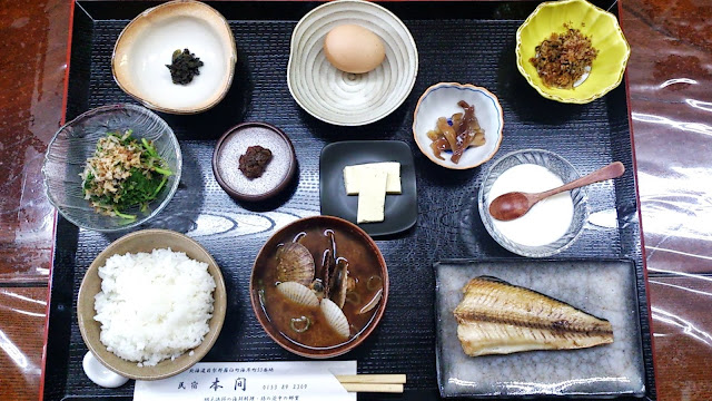 民宿本間の朝食