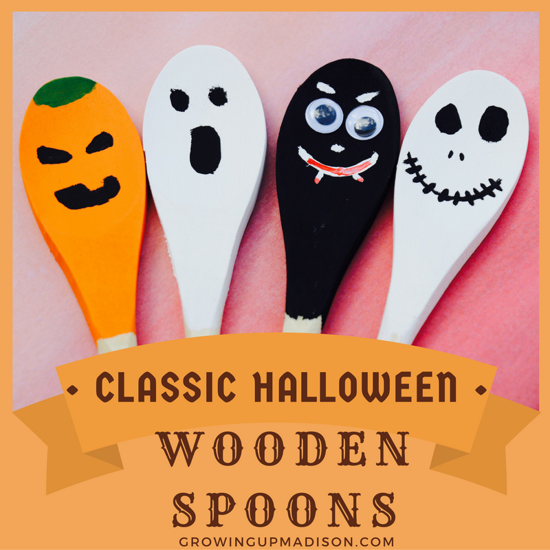 Classic Halloween Wooden Spoons