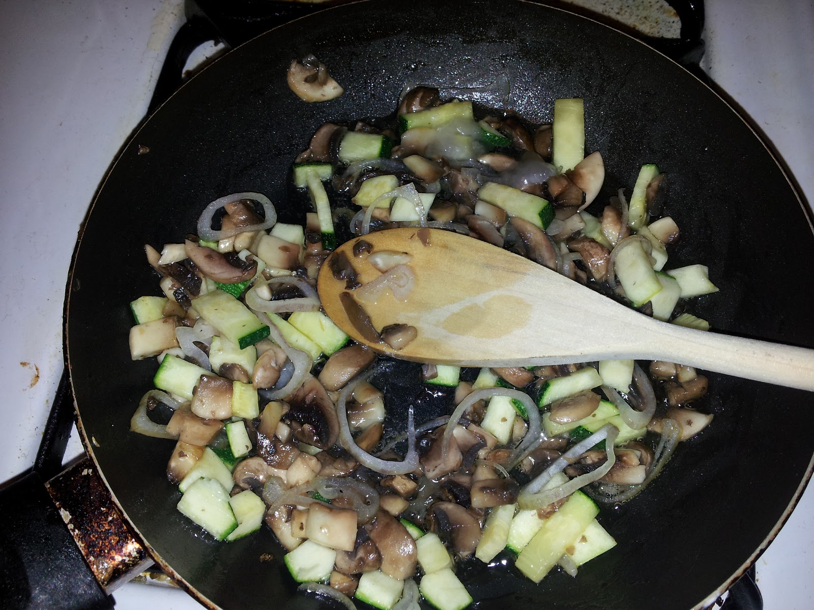Striving to be... Brunch Zucchini, Mushroom & Egg Scramble