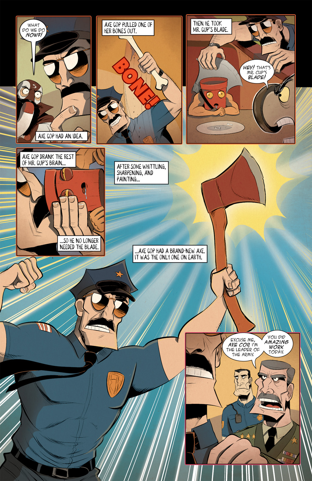 Read online Axe Cop: Bad Guy Earth comic -  Issue #3 - 24