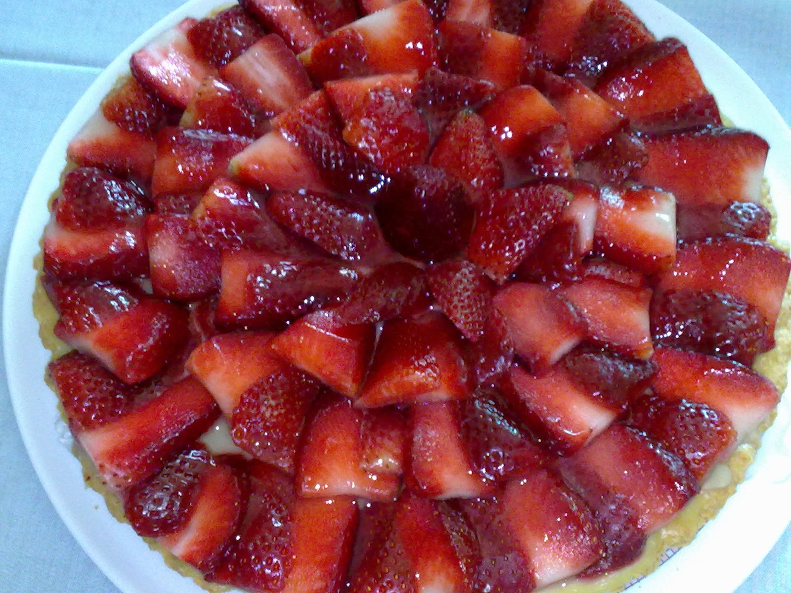 crostata con fragole