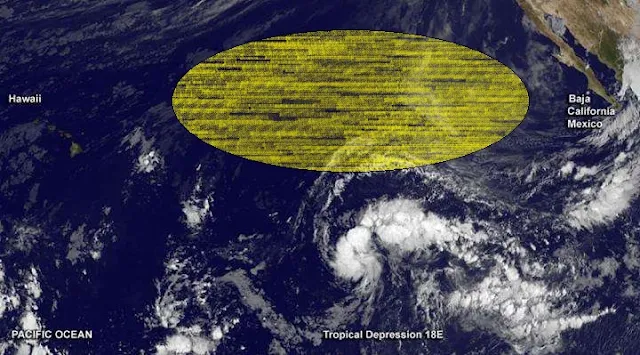 Satellite Spots New Depression Exactly Between Baja California and Hawaii