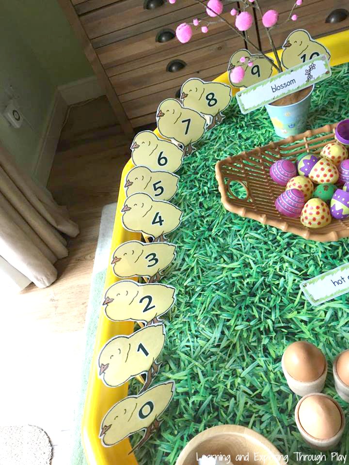 Learning and Exploring Through Play: Easter Sensory Tray