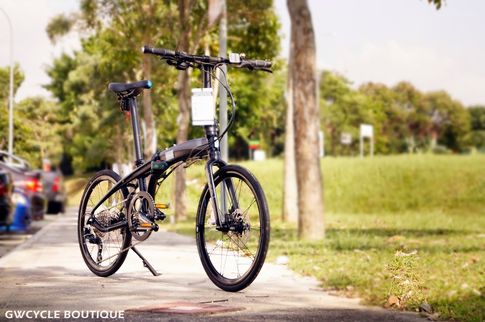 GW Cycle Boutique Tern Verge P10 Folding Bike Shimano 10speed Matte Black