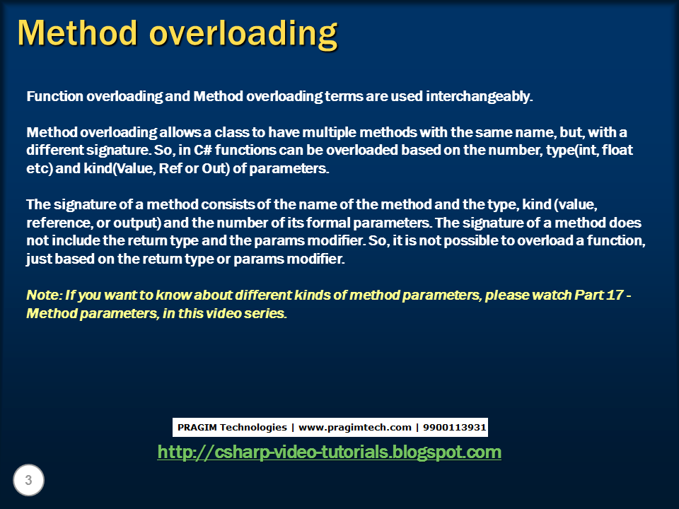 Function overloading