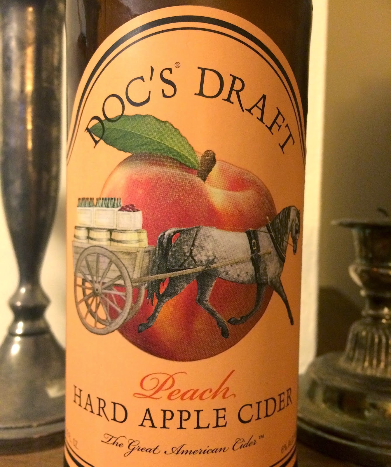Along Came a Cider Cider Review Doc's Draft Peach Hard Apple Cider