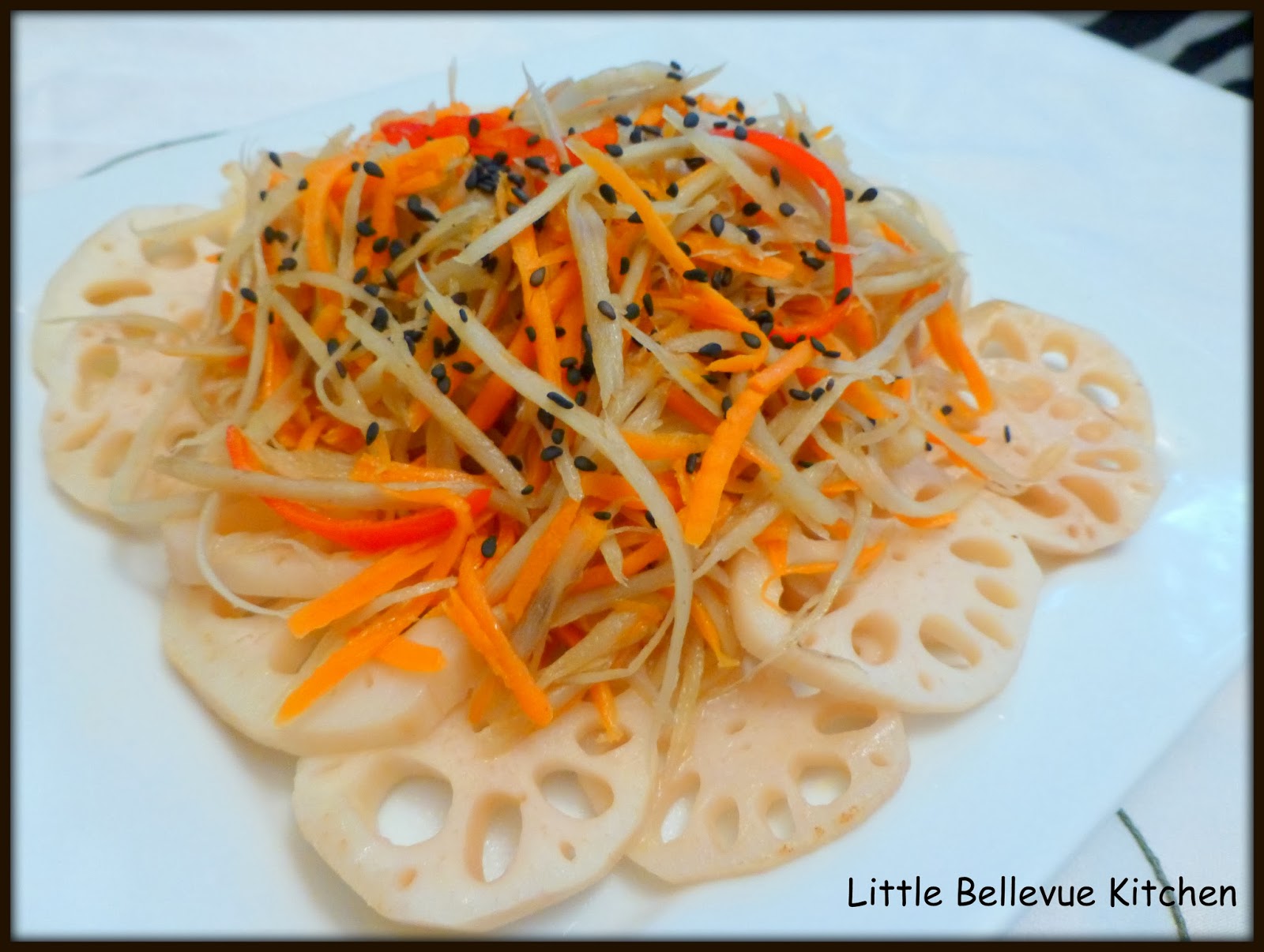 Little Bellevue Kitchen Japanese Kinpira Gobo (Burdock Root) Salad