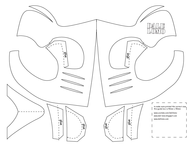 Dali Lomo Make Mortal Kombat Scorpion Mask Cereal Box