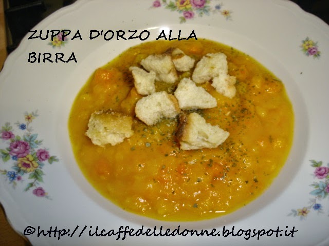 zuppa d'orzo alla birra