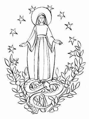 Inmaculada Concepción colorear