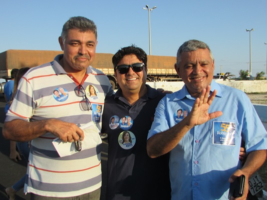 Robinson Faria em Macau com pefeito Tulio Lemos