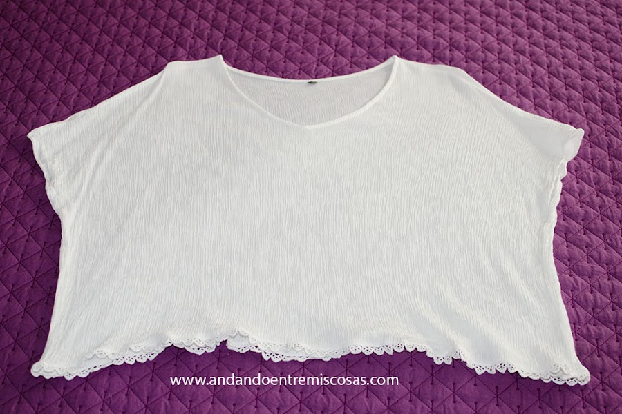 Camiseta Cuello En V De SheIn