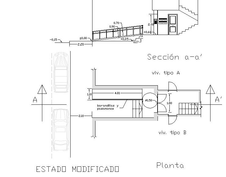 barquitec Rampa accesible para edificio de viviendas. barquitec Rampa accesible para edificio de viviendas.