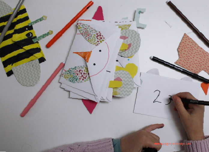 Calendario de adviento sobres DIY