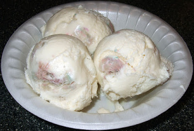 Scoops of ice cream.