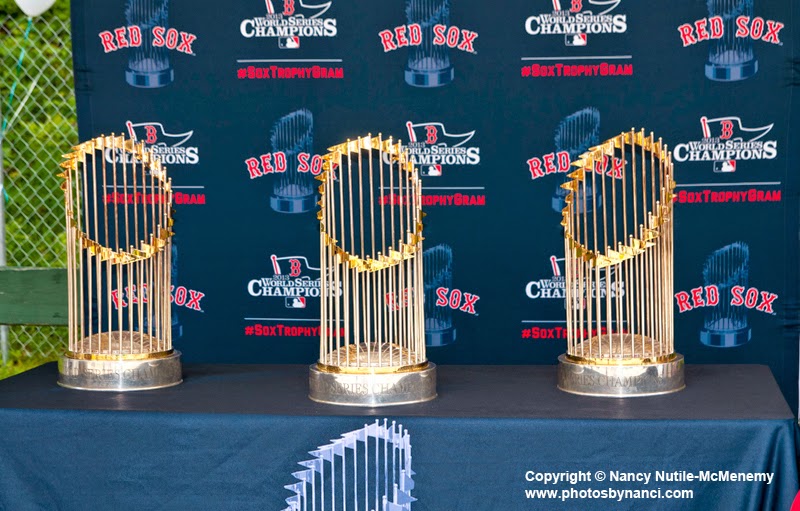 Red Sox Three Championship Trophies Visit Windsor VT