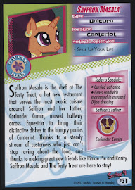 My Little Pony Saffron Masala Series 4 Trading Card