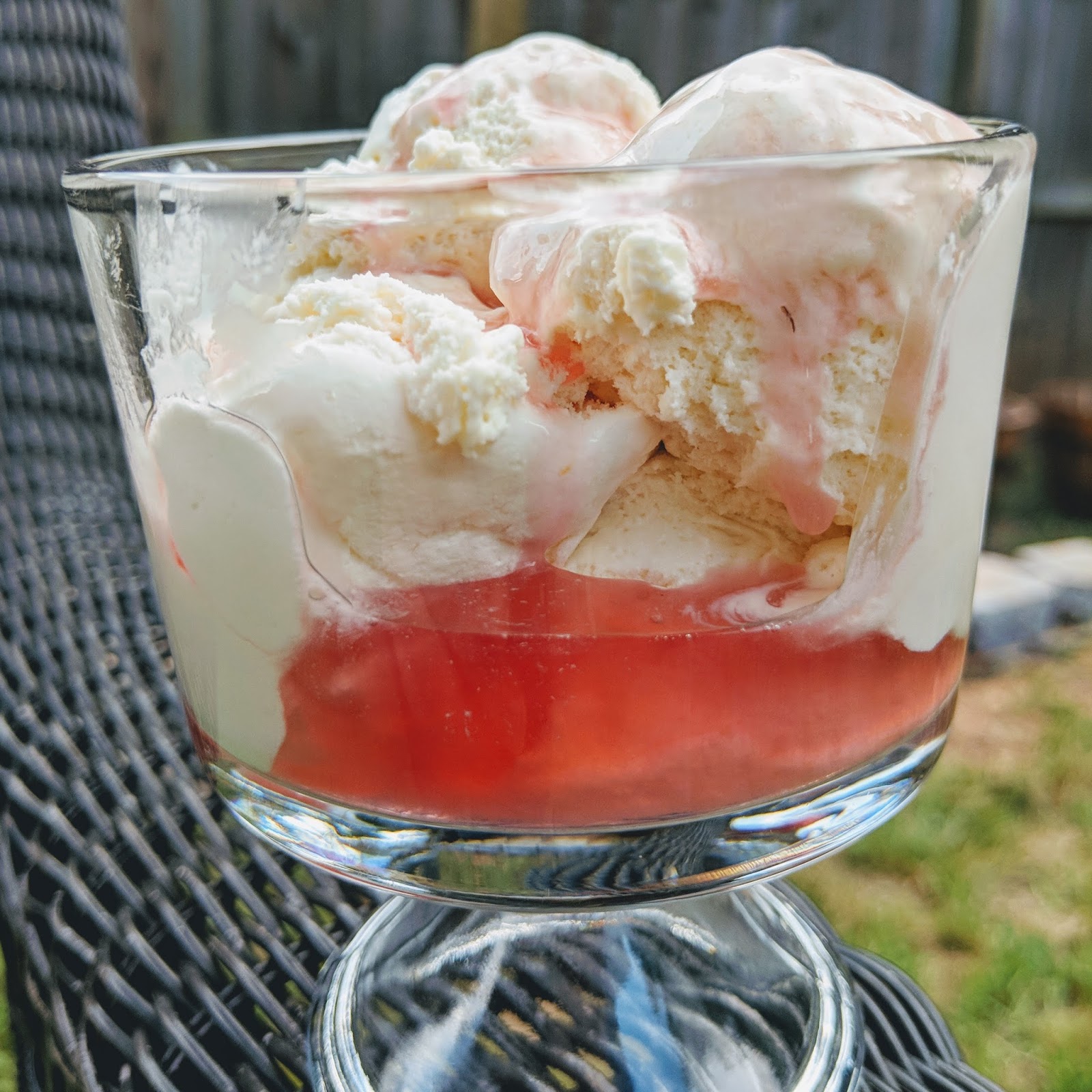 Jenny Bakes Rhubarb Tarragon Ice Cream
