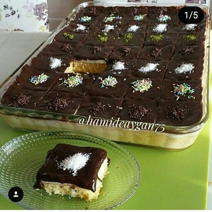 Borcamda Çikolata Soslu Muzlu Pasta Pratik Tarifim