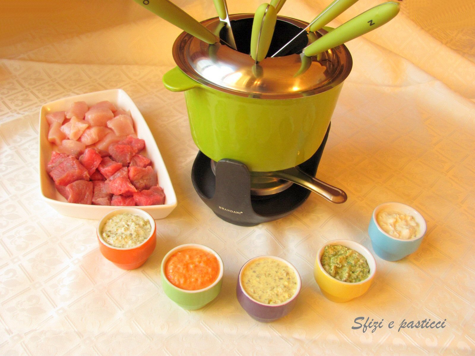 Sfizi e pasticci Fondue bourguignonne