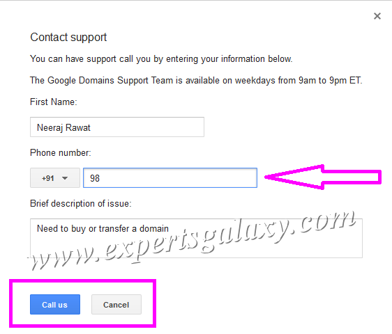Contact Google Domains Support