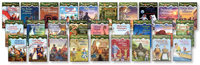 A collection of Magic Tree House books