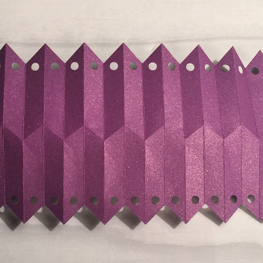V pleat folds from Origami Tutorial using Silhouette Cameo by Nadine Muir from Silhouette UK Blog